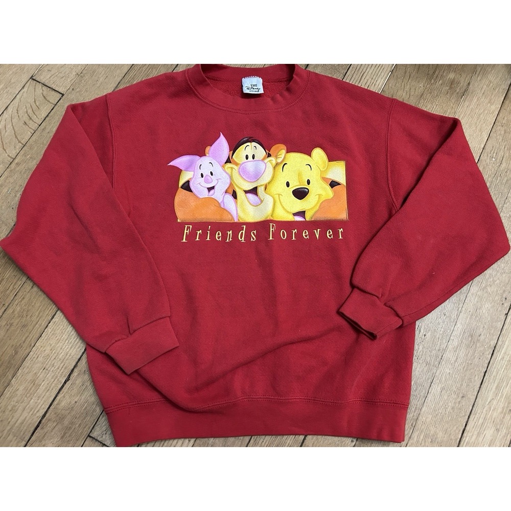 Vintage Winnie The Pooh And Friends Sweatshirt Kids Size Large 10/12 Crewneck